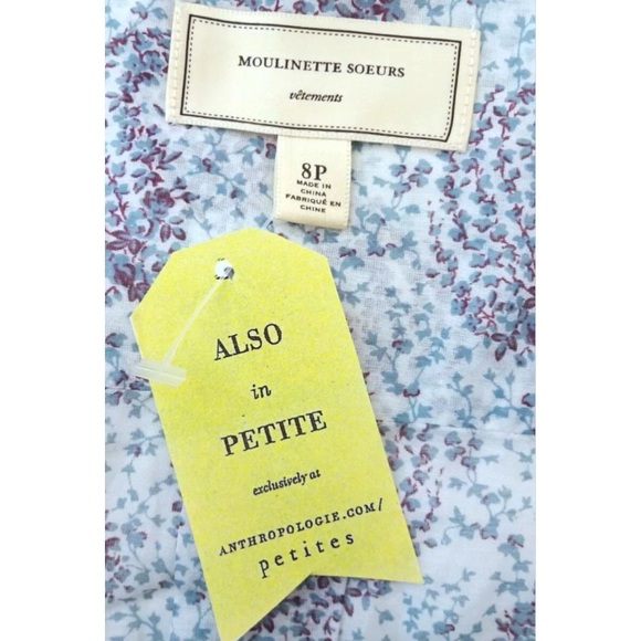 $138 Anthropologie Vintage Silk Blend Wrap Blouse 8P Medium Petite Paisley Top - Picture 7 of 11